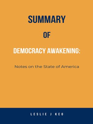 cover image of Democracy Awakening